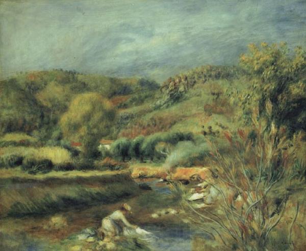 Pierre Renoir The Wasberwoman France oil painting art